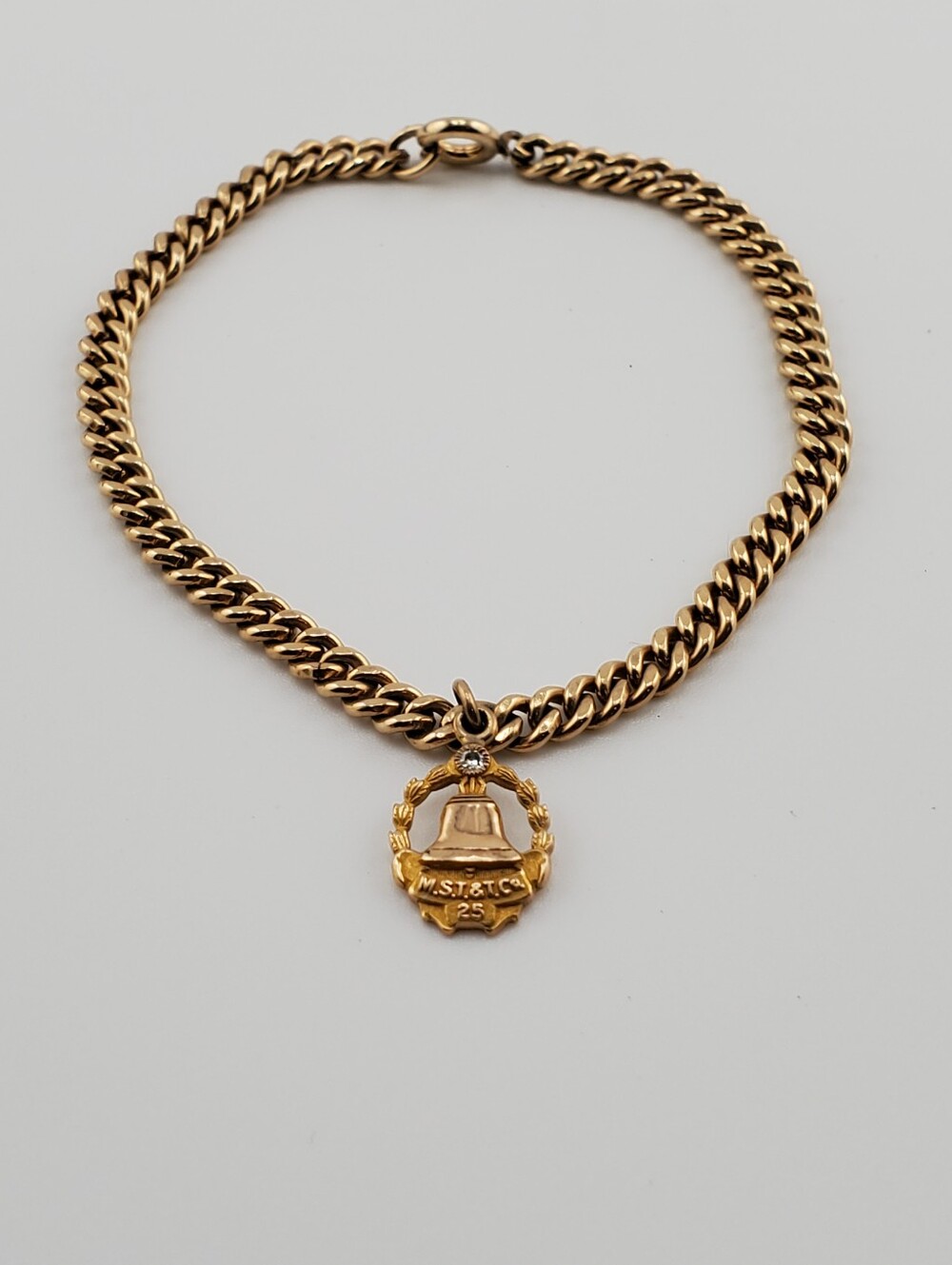MST & T 10k Gold Charm 12k GF Bracelet